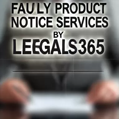 Faulty Product Notice