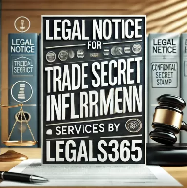 Legal Notice for Trade Secret Infringement