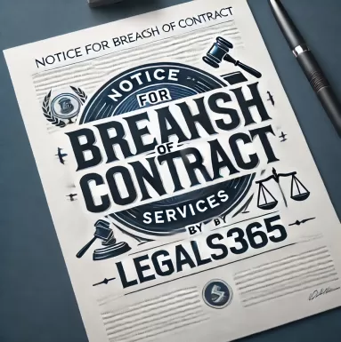 Notice for Breach of Contract