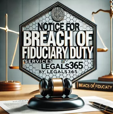 Notice for Breach of Fiduciary Duty