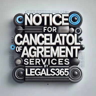 Notice for Cancellation of Agreement