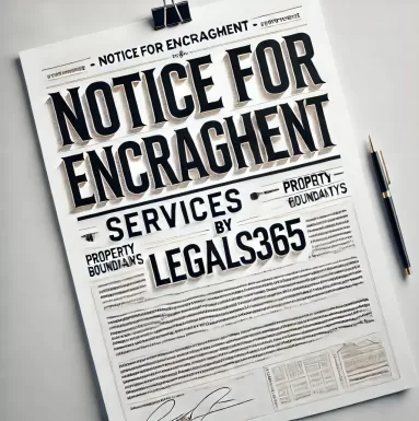 Notice for Encroachment