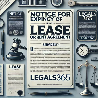 Notice for Expiry of Lease or Rent Agreement