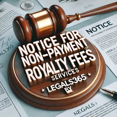 Notice for Non-Payment of Royalty Fees