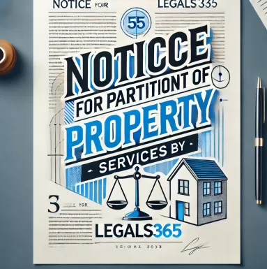 Notice for Partition of Property