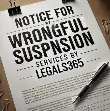 Notice for Wrongful Suspension