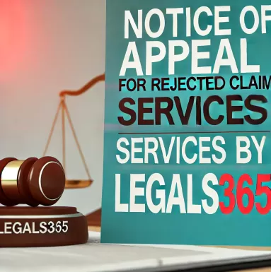 Notice of Appeal for Rejected Claim