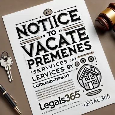 Notice to Vacate Premises